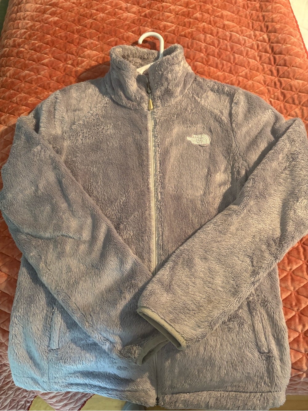 The North Face Plush Full-Zip Fleece Jacket - Taupe